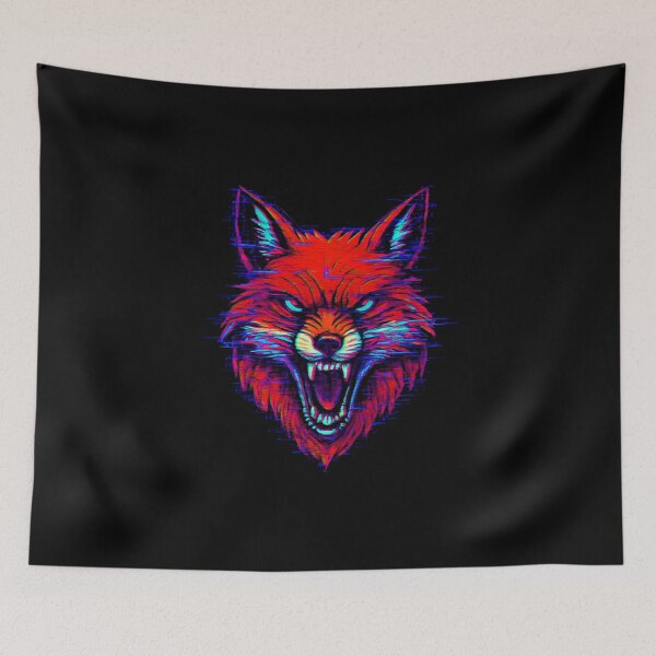 Item preview, Cyberpunk Glitch Fox designed and sold by MifoxiDesign.