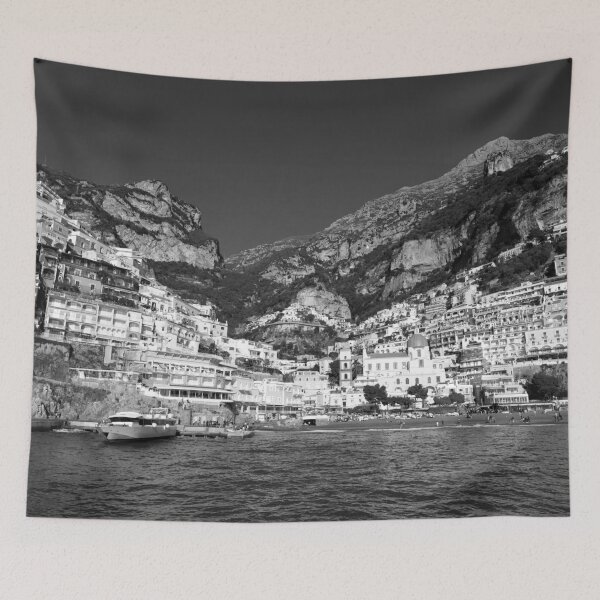 Item preview, Spiaggia di Positano Marina Grande 2 - BW designed and sold by Anita's & Bella's Art.