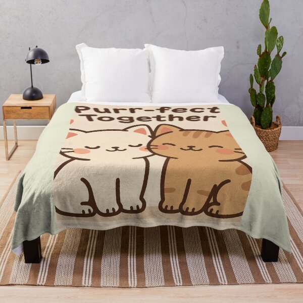 Item preview, Purr-fect Together Kawaii Cats Couple | Cute Love Gift designed and sold by Lyvion design.
