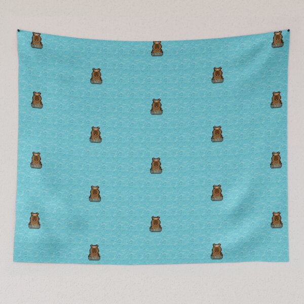 Item preview, Capybara Onsen pixel art Sticker  designed and sold by PAVA PHU .