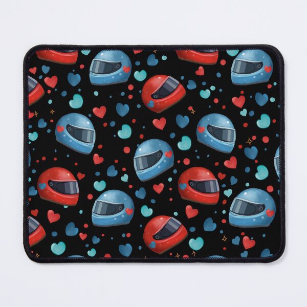 Item preview, Cute Valentine Biker Pattern – Motorcycle Helmets designed and sold by KomparrowStudio.