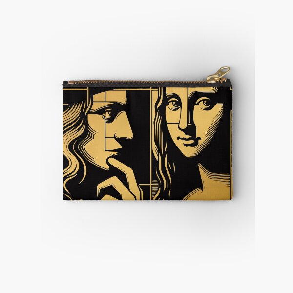 Item preview, Leonardo da Vinci and Mona Lisa, geometric abstract portraits designed and sold by 4Seasons.