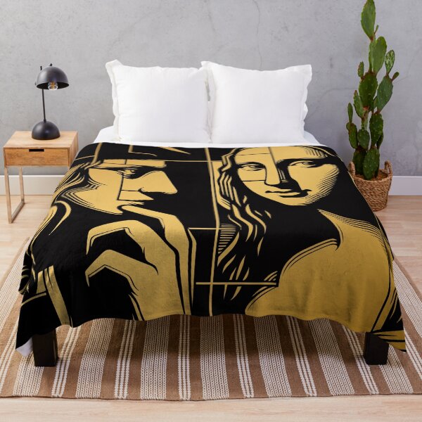 Item preview, Leonardo da Vinci and Mona Lisa, geometric abstract portraits designed and sold by 4Seasons.