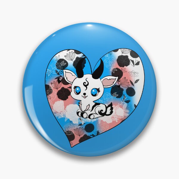 Item preview, Little kawaii gazelle with a floral heart designed and sold by Herami.
