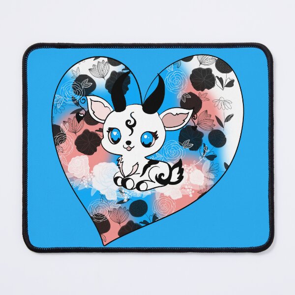 Item preview, Little kawaii gazelle with a floral heart designed and sold by Herami.