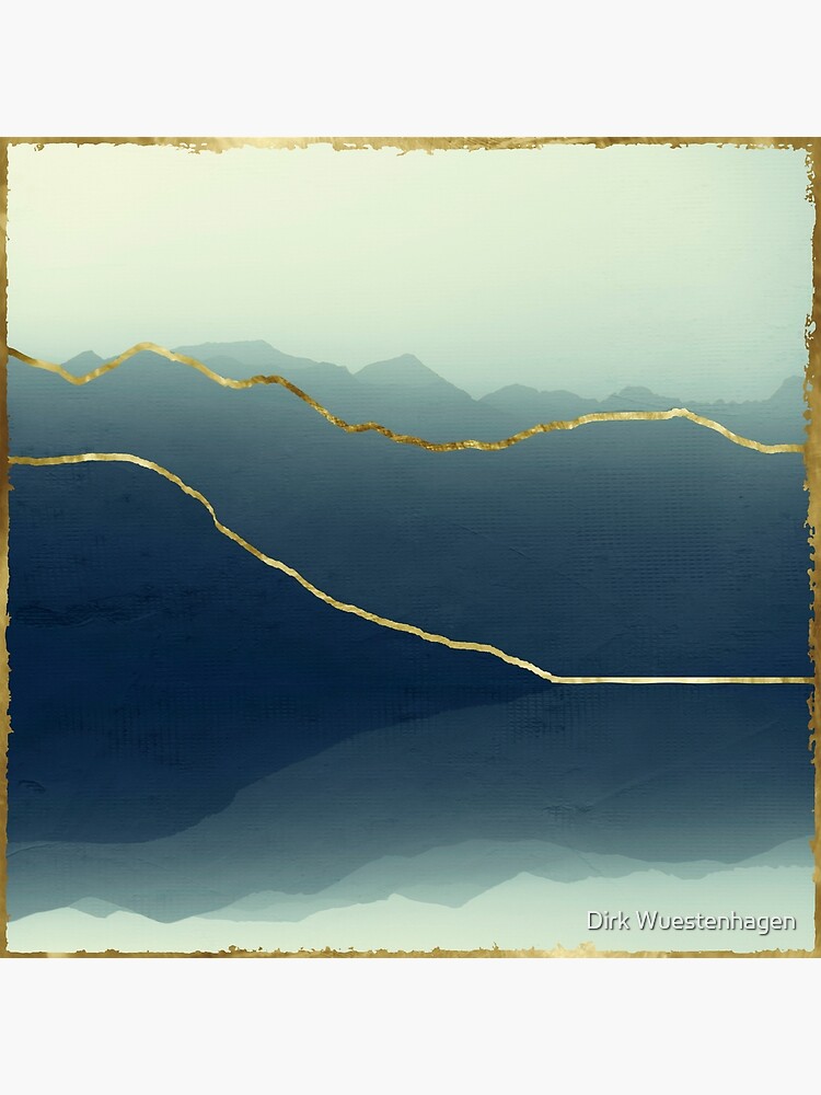 Thumbnail 3 of 3, Photographic Print, Gold Framed Alps designed and sold by DyrkWyst.