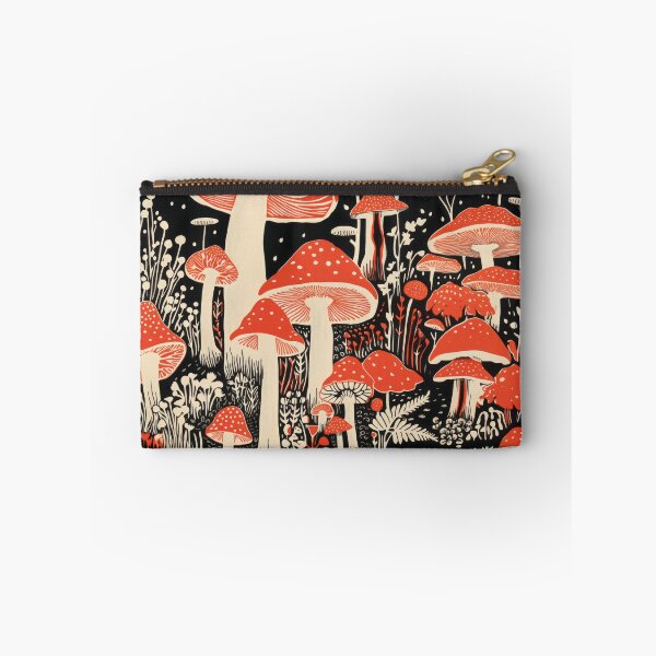 Item preview, Red Fly Agaric Mushrooms – Botanical Vintage Pattern Design designed and sold by Mauswohn.