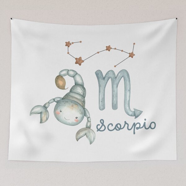 Item preview, Cute Scorpio Zodiac Illustration designed and sold by Rutvain.