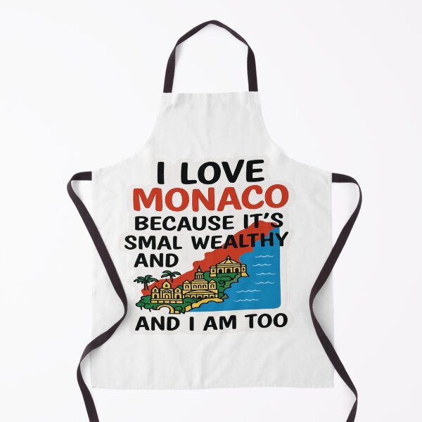 Item preview, I Love Monaco Because It’s Small Wealthy and I Am Too – Funny Monaco Travel T-Shirt & Sticker Design designed and sold by Sushikidsntoddlers.