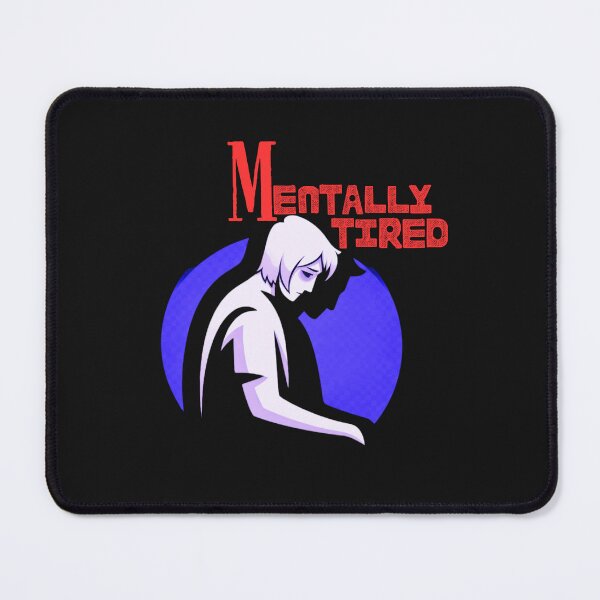 Item preview, Mentally Tired – Minimal Human Silhouette Mental Exhaustion Design designed and sold by AdicretorDesign.