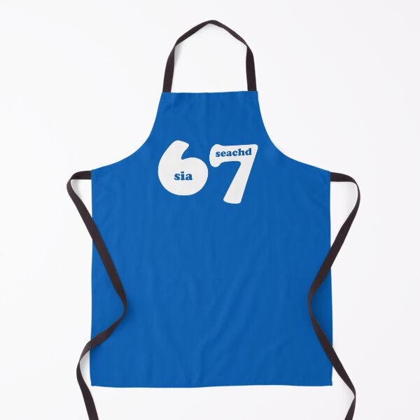 Item preview, 6 7 with Gaelic words for the number 6 sia and 7 seachd in white designed and sold by Mamaidh Made.