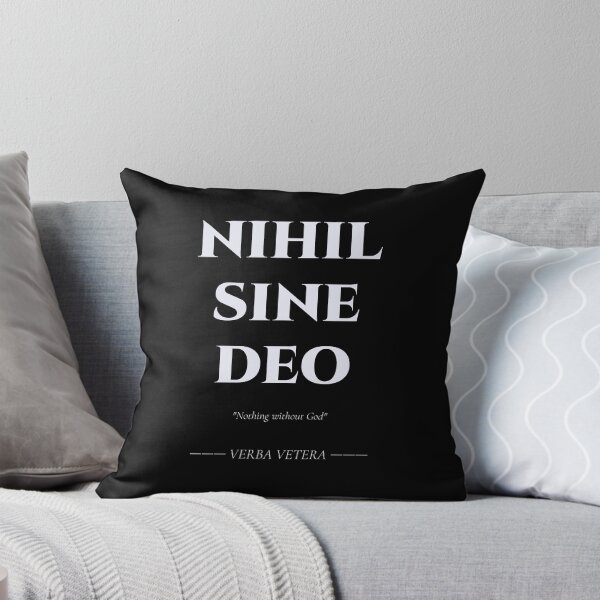 Item preview, Nihil Sine Deo – Classical Latin Faith-Inspired Design designed and sold by BrushRushX.