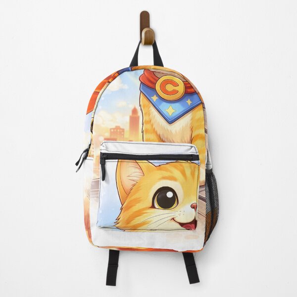 Item preview, Superhero Cat – Cute Brave Kitty with Cape | Kawaii Hero Cat Art designed and sold by Furfolkz.