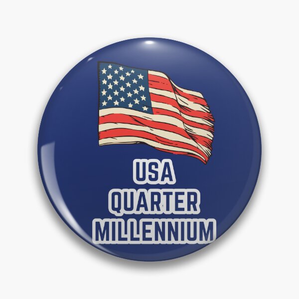 Item preview, USA Quarter Millennium – Epic Flag, 250th USA Anniversary designed and sold by digitalbitcraft.
