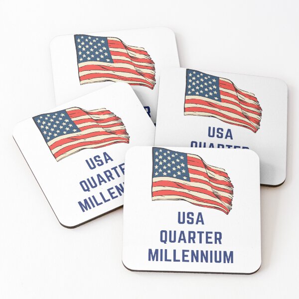 Item preview, USA Quarter Millennium – Epic Flag, 250th USA Anniversary designed and sold by digitalbitcraft.