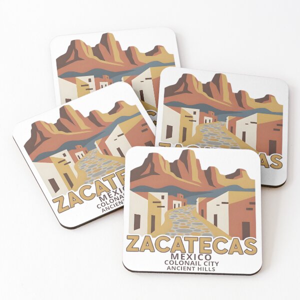 Item preview, Zacatecas Mexico Colonial City – Vintage Travel Illustration designed and sold by KivaroArt.