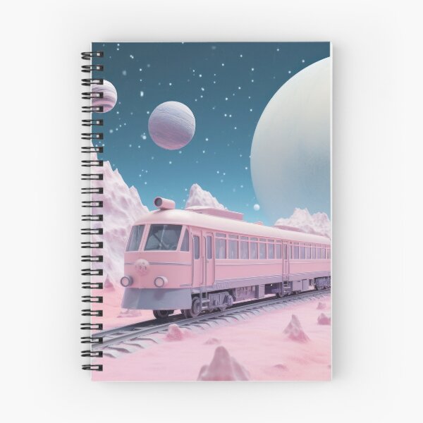 Item preview, Pink Space Train – Intergalactic Journey in Pastel Look designed and sold by Mauswohn.