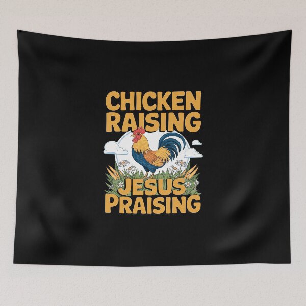Item preview, Chicken Raising & Jesus Praising  designed and sold by DigitaldeligArt.