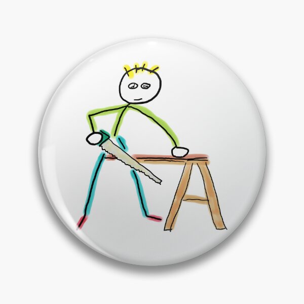 Item preview, Carpentry Stickman designed and sold by Mark-Ewbie.