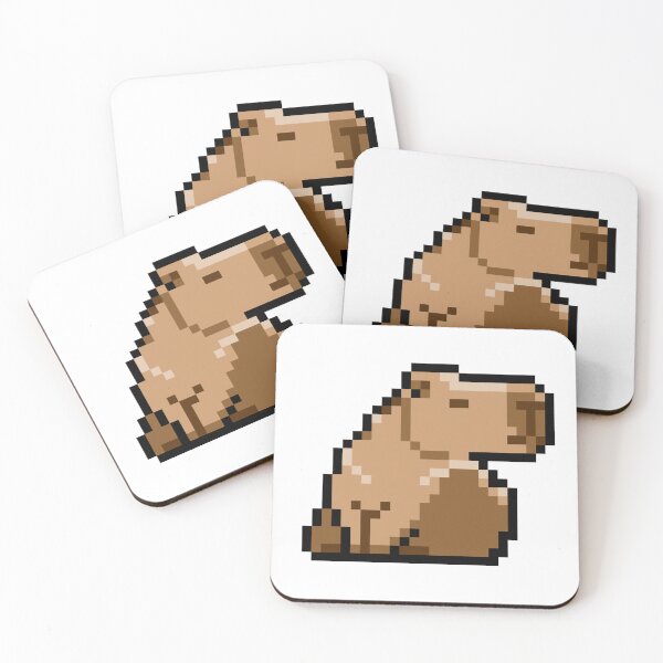 Item preview, Capybara Long nose pixel art Sticker designed and sold by PAVA PHU .