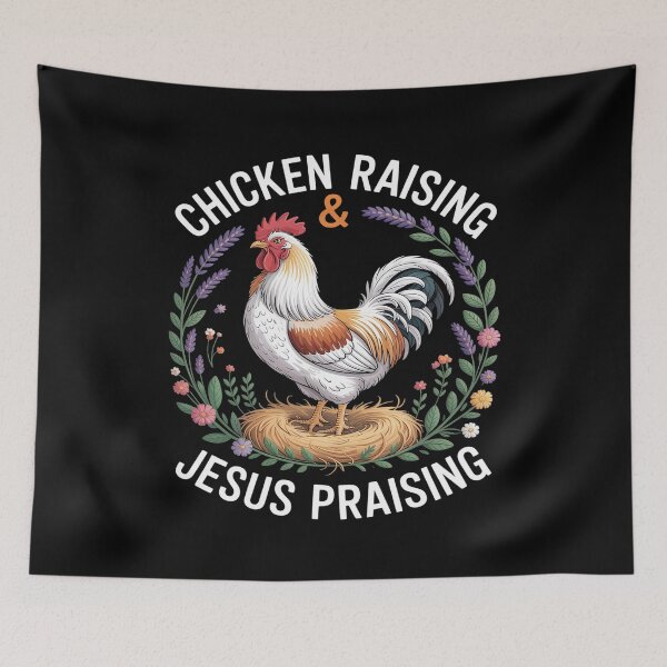 Item preview,  Chicken Raising & Jesus Praising 1  designed and sold by MarkLeedsArt.
