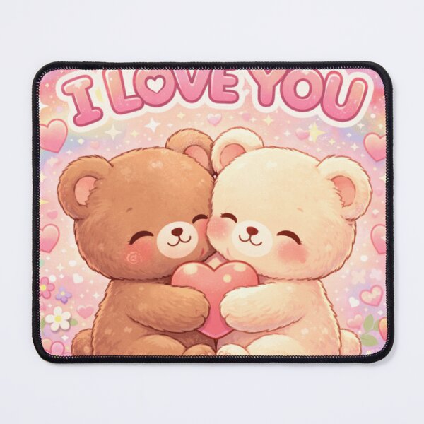 Item preview, Adorable Love Bears – Kawaii Valentine Design designed and sold by MoReNdA83.