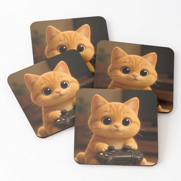 Item preview, Gamer Cat – Cute kitten with controller designed and sold by Mauswohn.