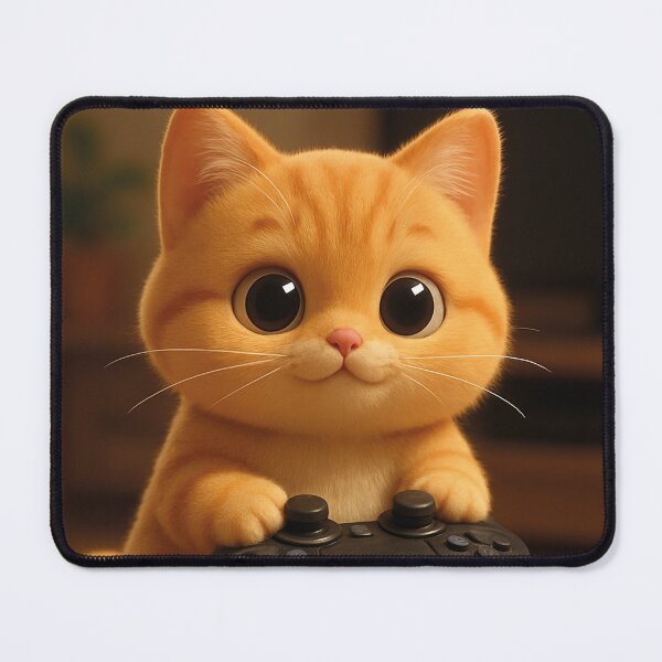 Item preview, Gamer Cat – Cute kitten with controller designed and sold by Mauswohn.