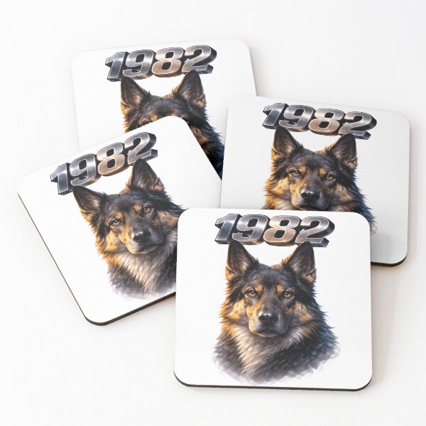 Item preview, 1982 Year of the Dog Eastern Zodiac Strength Power Design designed and sold by AlexLineArt.