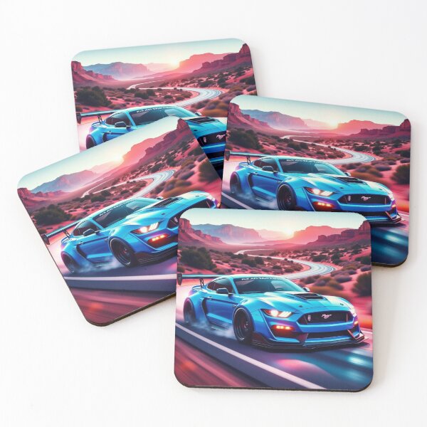 Item preview, blue mustang on canyon roads designed and sold by Todd1983.