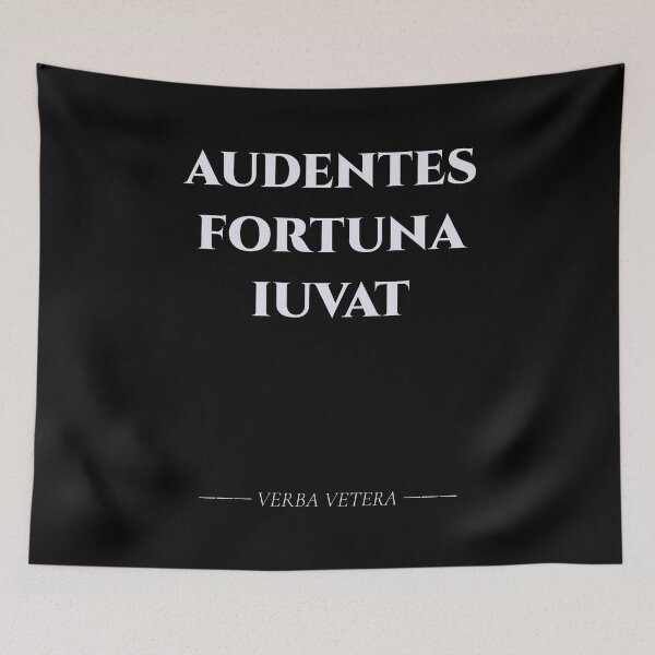 Item preview, Audentes Fortuna Iuvat – Classic Roman Boldness Quote designed and sold by BrushRushX.