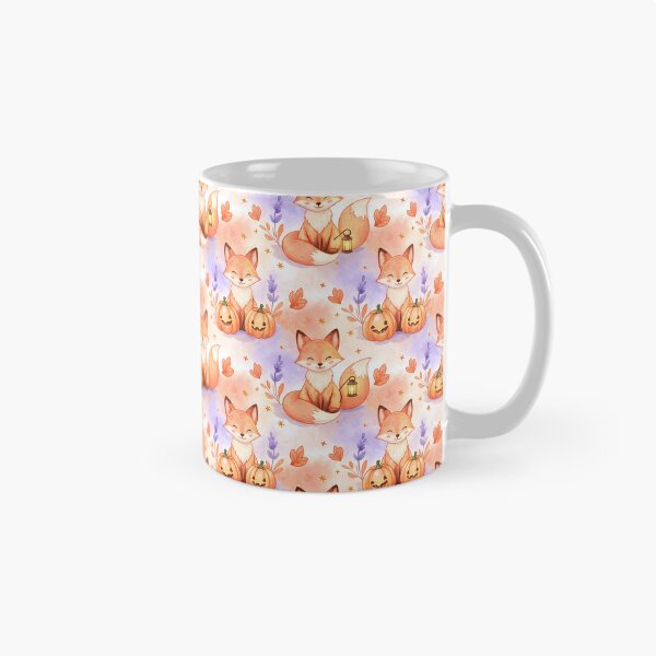 Item preview, Lantern Foxes & Pumpkin Whimsy – Autumn Woodland Pattern designed and sold by meesub.