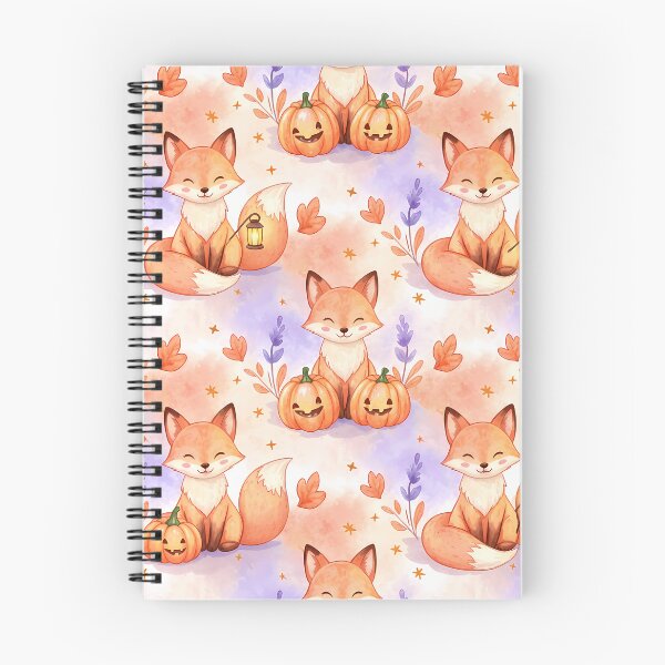 Item preview, Lantern Foxes & Pumpkin Whimsy – Autumn Woodland Pattern designed and sold by meesub.