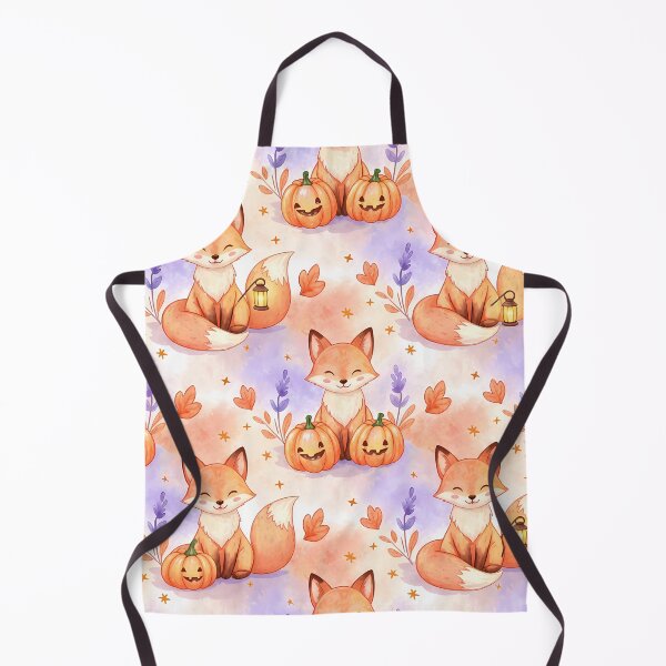 Item preview, Lantern Foxes & Pumpkin Whimsy – Autumn Woodland Pattern designed and sold by meesub.
