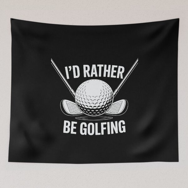 Item preview, I'd Rather Be Playing Golfing Golfer Funny Golf Lover designed and sold by tmerchtrends.
