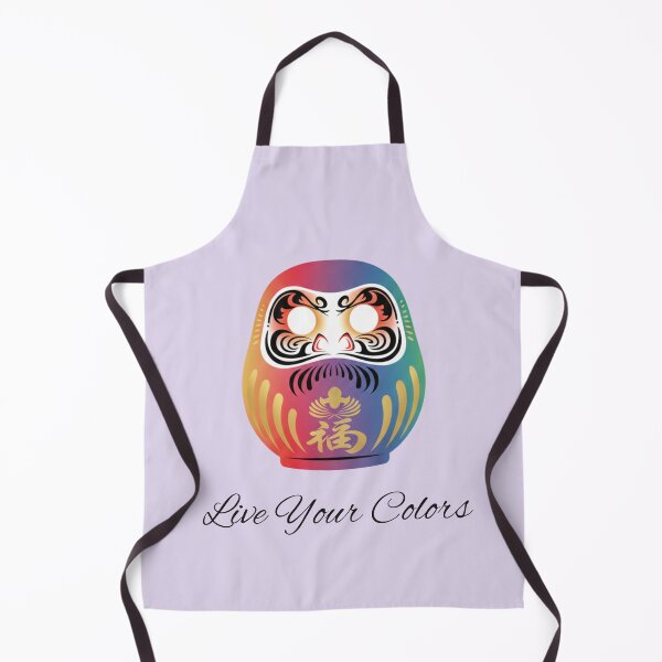 Item preview, Live Your Colors Multicolor Daruma Motivational Illustration designed and sold by daila70.