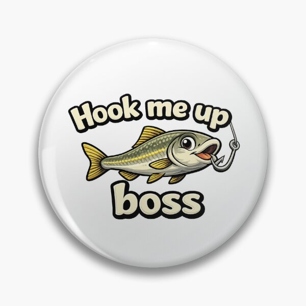 Item preview, Hook Me Up Boss Funny Minnow designed and sold by GoldZ-Fishin.