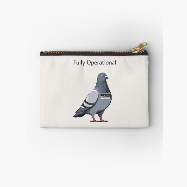 Item preview, Fully Operational Pigeon Minimalist Humor Design designed and sold by Ombrya.