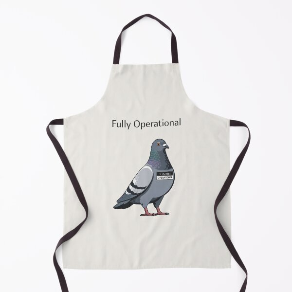 Item preview, Fully Operational Pigeon Minimalist Humor Design designed and sold by Ombrya.