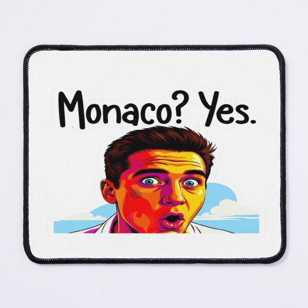 Item preview, Monaco? Yes. | Bold Funny Monaco Travel T-Shirt & Sticker Design designed and sold by Sushikidsntoddlers.
