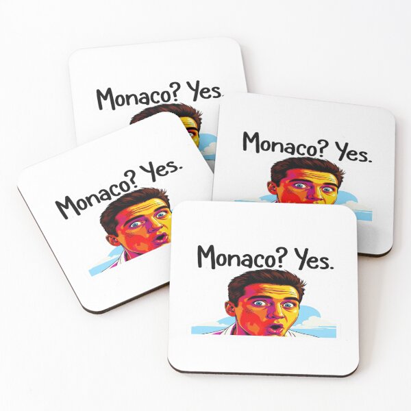 Item preview, Monaco? Yes. | Bold Funny Monaco Travel T-Shirt & Sticker Design designed and sold by Sushikidsntod.