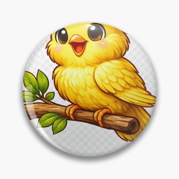 Item preview, Cute Yellow Canary – Cartoon Bird Logo Illustration designed and sold by Mats2208.