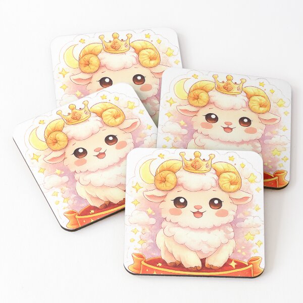 Item preview, Cute Kawaii Aries Zodiac Sticker | Queen Energy Ram  designed and sold by AmRishi.