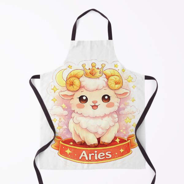 Item preview, Cute Kawaii Aries Zodiac Sticker | Queen Energy Ram designed and sold by AmRishi.