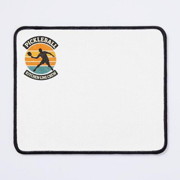 Item preview, Pickleball Kitchen Line Crew – Retro Sunset Silhouette designed and sold by JoyverseStudio.