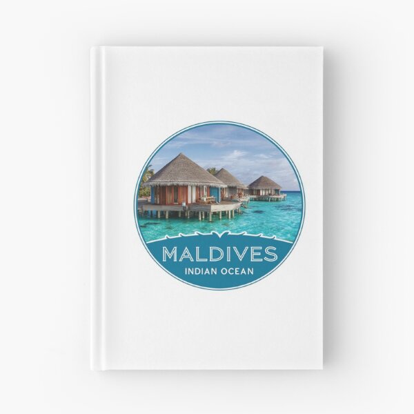 Item preview,  Maldives Indian Ocean Paradise Travel Sticker with Overwater Bungalows designed and sold by Blurbean.