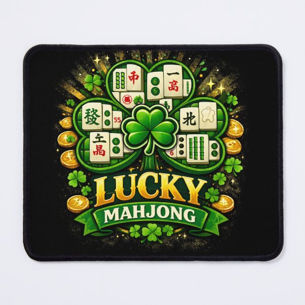Item preview, Lucky Mahjong Clover Design designed and sold by AnInfiniteInkwell.