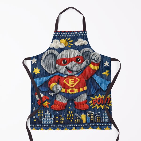 Item preview, Superhero Elephant – Cute Knitting Pattern Design designed and sold by Mauswohn.