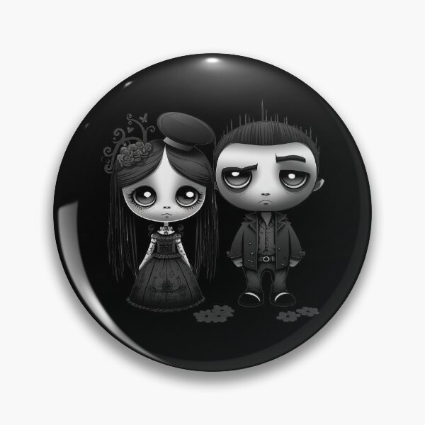 Item preview, Eternal Gloom – Emo Valentine Gothic Couple designed and sold by TheInkRaven.