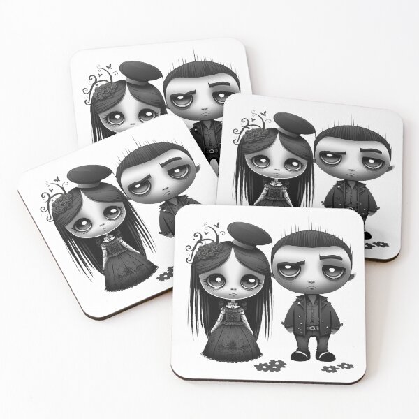 Item preview, Eternal Gloom – Emo Valentine Gothic Couple designed and sold by TheInkRaven.